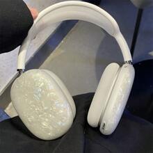 1 pieza Funda protectora minimalista con patrón de concha marina colorido compatible con los auriculares Apple Airpods Max