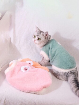 Suéter para perro y gato, suéteres para perros y gatos pequeños, ropa para perros y gatos para perros y gatos pequeños, abrigo suave y cálido para perros cachorros para cuatro estaciones