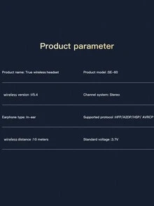 Pancoat 蓝色液晶屏防噪无线耳机，带全彩触摸屏和 ANC，智能屏幕商务耳机 - 藍色 - 查看 8