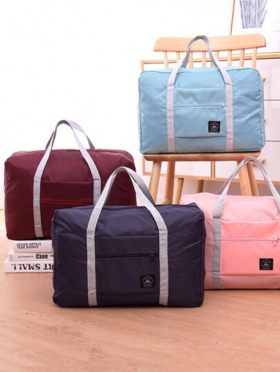 1pc Portable Storage Bag,Outdoor Storage Bag,Large Capacity Folding Storage Bag,Black Storage Bag