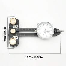 One Set Black Table Saw Dial Indicator Gauge For Aligning And Calibrating Work Shop Machinery Like Table Saws Band Saws And Drill Presses - Black - View 3