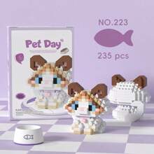 1 Conjunto de Blocos de Construção de Partículas Pequenas em ABS, Série Fofa de Animais de Desenho Animado com Cachorros e Gatos de Estimação Adoráveis como Huskies, Buldogues, Corgis, Gatos Laranja, Ragdolls, Siameses, Adequado para Volta às Aulas, Ano Novo, Páscoa, Dia dos Namorados, Aniversário e Outros Presentes para Feriados. Também pode ser usado para Decoração Caseira DIY Artística, Decoração de Sala de Estar Criativa e Artesanato Doméstico DIY. Adequado também para Dia dos Namorados, Ano Novo Chinês, Volta às Aulas, Blocos de Construção Interessantes, Pode Ser Usado como Decoração Doméstica Criativa, Blocos de Construção Desafio Interessante Mini, Exercitar Habilidades Manuais, Conjunto de Blocos de Construção, Decoração de Quarto Decoração DIY Criativa, Brinquedo DIY Brinquedos Educativos de Ciência, Conjunto de Blocos de Construção para Presentes de Adultos, Adequado para Presentes de Feriados, Aniversário, Páscoa, Dia das Mães, Dia dos Pais. Decoração de quarto