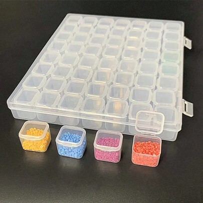DIY Diamond Painting Tool Storage Box Embroidery Accessories Organizer Case, Jewelry Storage Container, Plastic Transparent Jewelry Box, Storage Box For Diamond Painting Tools