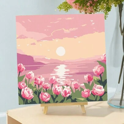 成人数码油画，丙烯颜料，简易成人数码油画，适合初学者，DIY数码油画，可作礼物或家居墙面装饰，尺寸：20英寸宽 x 20英寸长 / 30英寸宽 x 30英寸长