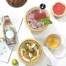 1 pieza Cubo de hielo y bandeja de cubos de silicona 2-en-1 para bar, club, restaurante y hogar - Duradero, fácil de limpiar - Accesorio esencial para bares y cocina, cubo de hielo, fiesta, viaje, bodas, cumpleaños, graduación, despedida de soltera, cocina, artículos de almacenamiento, decoración, exterior - Cubitera de silicona con forma de helado - Ver 7