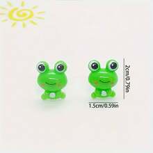 5/10 Chiếc Ếch Thu Nhỏ Dễ Thương Hình DIY Trang Trí, Trang Trí Nhà Cửa, Vật Trang Trí Ếch Xanh - Nhiều màu - Xem 8