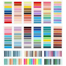 18/25/37入組莫蘭迪色編碼學生閱讀索引標籤，含200入組自粘式註釋文件標籤，辦公室文具 - 彩色 - 查看 9