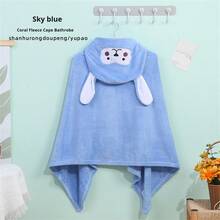 1入組嬰兒連帽浴巾,超柔軟高吸水性浴袍毯子,適合嬰兒、幼兒和嬰兒 - 超吸水、嬰兒用品淋浴禮物,男孩和女孩皆適用 - 藍色 - 查看 10