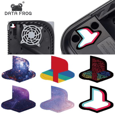 DATA FROG Adesivo do LOGO DATA FROG para Console Playstation 5, Adesivos Disfarçados para o Logo Playstation, Adesivo Autoadesivo de Acessórios de Jogos