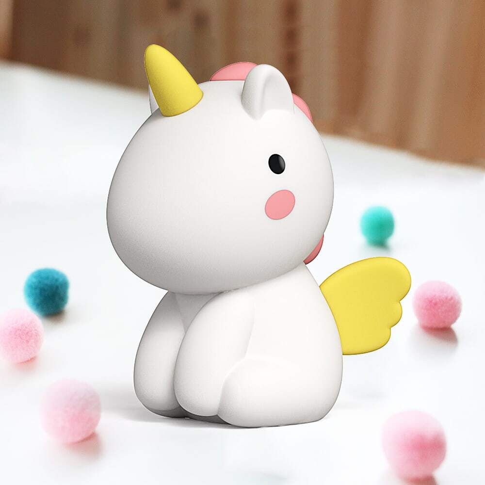 1pc Unicorn Night Light, Cute Unicorn Silicone LED Light, Colorful