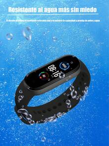 Pulsera deportiva inteligente m5, rastreador de actividad física, reloj inteligente, frecuencia cardíaca y presión arterial Monitor de pulsera inteligente para mensajes y llamadas del centro de notificaciones deportivas, perfecto para aplicaciones, monitoreo de frecuencia cardíaca, pasos o ejercicio diario - Negro - Ver 7