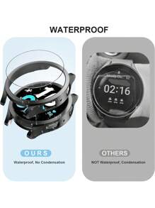 4 Stücke/Set Mode Unisex PC Smartwatch Hülle & Bildschirmschutz, stoßfest, gehärtetes Glas, kompatibel mit Samsung Galaxy Watch 40mm/44mm, Galaxy Watch 4/5/6/7 Zubehör