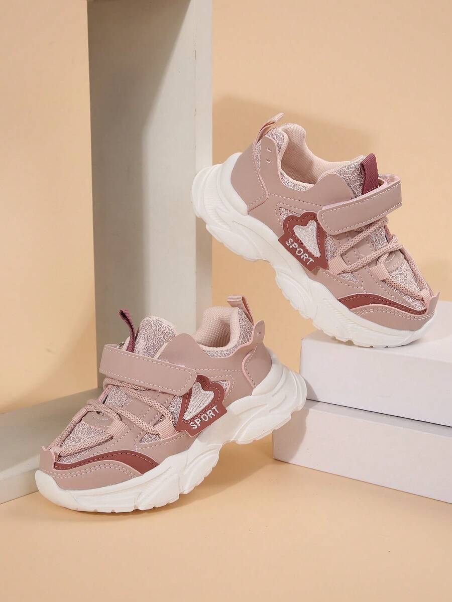 女童春季运动鞋新款真皮防水软底儿童休闲运动鞋 - 粉色 - 查看 1