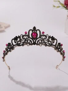 1入時尚公主皇冠和甜美鑽石生日頭箍，適用於女性王室頭飾 - 彩色 - 查看 28