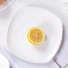 4 件 7 英寸开胃菜盘子套装，方形陶瓷盘子，适用于沙拉、甜点、寿司，可放入微波炉和洗碗机 - 4個裝 - 查看 8