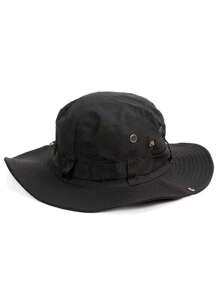 1pc Men's Wide Brim Sun Protection Bucket Hat, Foldable Summer Outdoor Bucket Hat, Suitable For Fishing, Hiking, CampingMen's Sun Hat Summer Hat, Suitable For Summer Outdoor Activities Such As Hiking And Fishing