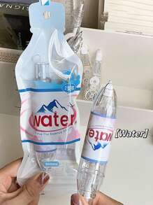 1pc Push-Type Correction Tape With Replaceable Refill, Small Sized Cartoon Design, High Capacity, Suitable For Students Back To School