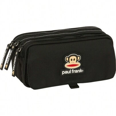 Paul Frank Industries - BIG PAUL FRANK "JOIN THE FUN" TRIPLE POUCH - Big Triple Pencil Case - Maximum Space And Efficient Organization For Your School Supplies