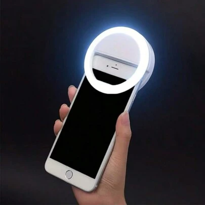 LED Clip-On Selfie Ring Light For Cellphone Photography And Video Mini Camera Light