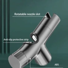 1入浴室淋浴支架，淋浴頭固定支架，可調節升降桿，放在叉子中的頭部底座配件