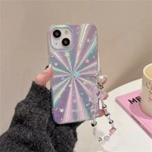 Cell Phone Lanyards Premium Aurora Graffiti IMD Phone Case Compatible With IPhone 14ProMax/14Pro/14/15ProMax/15Pro/15/13ProMax/13Pro/12/11, Simple & Cartoon, Anti-Fall