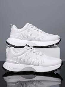 Scarpe sportive da esterno per adolescenti/giovani, sneaker platform alla moda e grosse, scarpe da corsa casual
