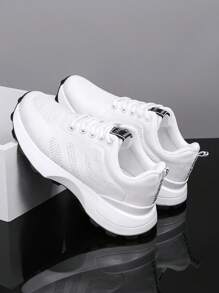 Scarpe sportive da esterno per adolescenti/giovani, sneaker platform alla moda e grosse, scarpe da corsa casual