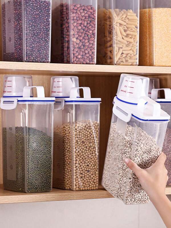 1pc Kitchen Rice Storage Container Set, Suitable For Kitchen Storage Use,Storage,Kitchen Organiser,Kitchen Items,Room Decor,Home Decor.