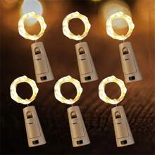 3/10 piezas, 20 luces LED para botellas, 2 metros (78.74 pulgadas) de luz de corcho, luces de cadena para botellas de vino con forma de uva para fiestas, bodas, días festivos de Halloween, Acción de Gracias, decoración navideña, decoración del hogar, decoración de dormitorio, decoración interior, decoración de bodas, decoración navideña y decoración de días festivos