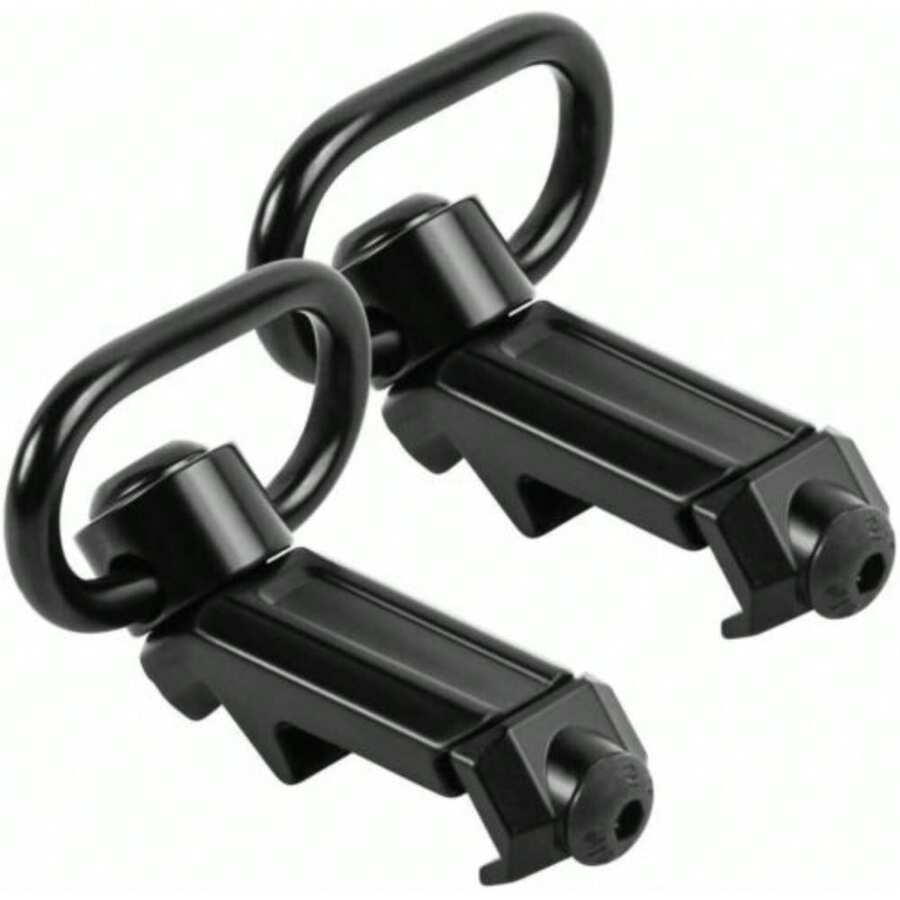 1PC 2PCS QD Sling Swivel Attachments Tactical 45-Degree Picatinny Rail Mount - 2Pcs - View 1