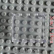 10PCS Transparent Panel 1x4x3 Dots Window Wall House Construction Accessories DIY House Bricks Toys Parts Compatible 60581 Room Decoration ,Wall Construction ,Kids Makeover Station ,Wandpanel - Multicolor - View 2