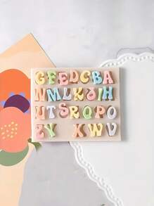 Silicone Daily Use English Letter & Number Shaped Molds, Holiday, Kitchen Handmade Molds, Soap, Candle, Plaster Molds, Kitchen Accessories, DIY Supplies - Multicolor - View 3