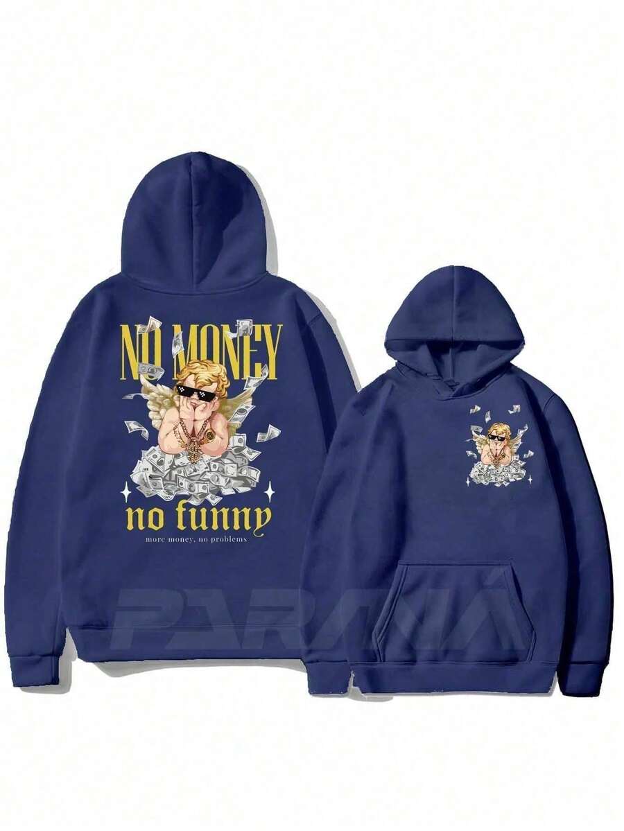 Men Hoodies - 藏蓝色 - 查看 1