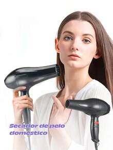 Secadora de Cabello/Pelo profesional con Aire Caliente y Frío - Negro - Ver 3
