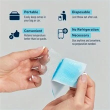 2pcs Cooling Patch - Natural Gel, Instant Cooling, Easy To Use, Suitable For Four Seasons - Multicolor - View 3