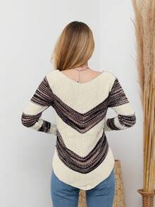 Women Knit Tops - Màu be - Xem 2