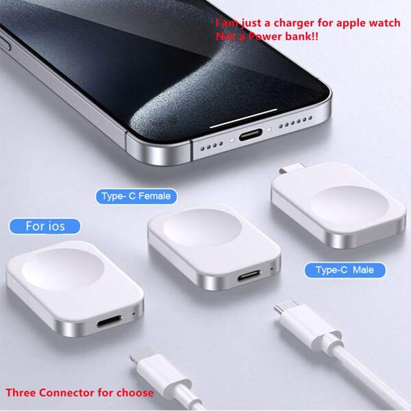AmSengo Three Connector For Choose White/Black New Products 2024 ABS Aluminum Alloy Bottom Shell Wireless Chargers Type-C Female Type-C Male Compatible With Apple Watch Serise 1-9 Ultra Ultra 2 SE For Ios Safe Charger Station Small Size Portable Chip Temperature Control Desktop Disc Fast Wireless Charger,Wireless Charger Compatible With IPhone 16 15 14 13 12 Pro Max Mini 11 XS XR X 8 Plus,Compatible With IPhone, IPad,Android Phone Gifts For Family,Friends,Kids,Birthday,Christmas, Winter, Girlfriend,Boyfriend Desktop Disc Fast Wireless Charger,Wireless Charger Compatible With IPhone 16 15 14 13 12 Pro Max Mini 11 XS XR X 8 Plus,Compatible With IPhone, IPad,Android Phone Gifts For Family,Friends,Kids,Birthday,Christmas, Winter, Girlfriend,Boyfriend