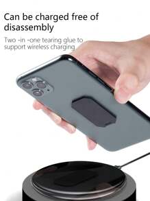 Reletech 1/2pcs Mobile Phone Holder, Slouchy Person Holder, No Storage Required. 360 ° Magnetic Suction, Rotating, Sliding, Detachable Mobile Phone Ring Buckle Bracket, Anti Fall Creative Mobile Phone Buckle Ring Buckle Bracket