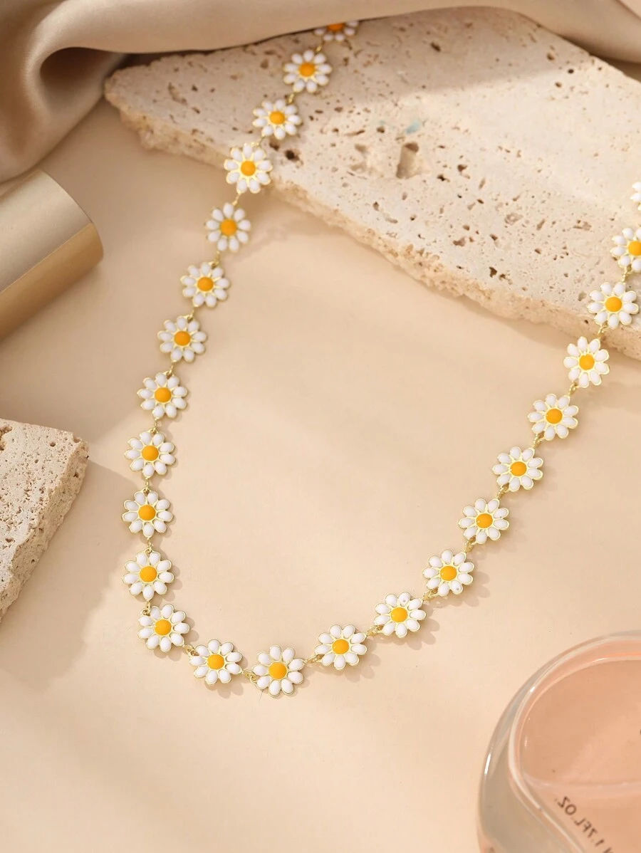 1 Vòng Cổ Hoa Hướng Dương Phong Cách Ngọt Ngào Mùa Hè Cho Bé Gái Thời Trang Chuỗi Xương Đòn Phổ Biến Cho Tiệc Đường Phố Ngày Lễ Hội Sinh Nhật Món Quà Trang Sức Để Trang Trí Hàng Ngày - Nhiều màu - Xem 1