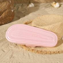 Nuevas y versátiles pantuflas de casa de EVA de moda, sandalias con diseño de pétalos de en internet, antideslizantes y resistentes al desgaste de estilo minimalista ins, estilo supermercado, clásico y con atmósfera, aptas para el hogar, el baño, el exterior, la playa o ocasiones casuales - Rosa - Ver 6