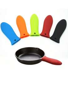 Thick Silicone Pot Handle Cover For Cast Iron Skillets, Non-Slip & Heat-Resistant Pot Holder, High Temperature Resistant Anti-Scald Handle Grip - Multicolor - View 13