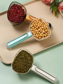 1入組多功能穀物米勺，廚房冰淇淋勺子，食品鏟子，麵粉，糖，幹果及寵物食品勺子 - 彩色 - 查看 1