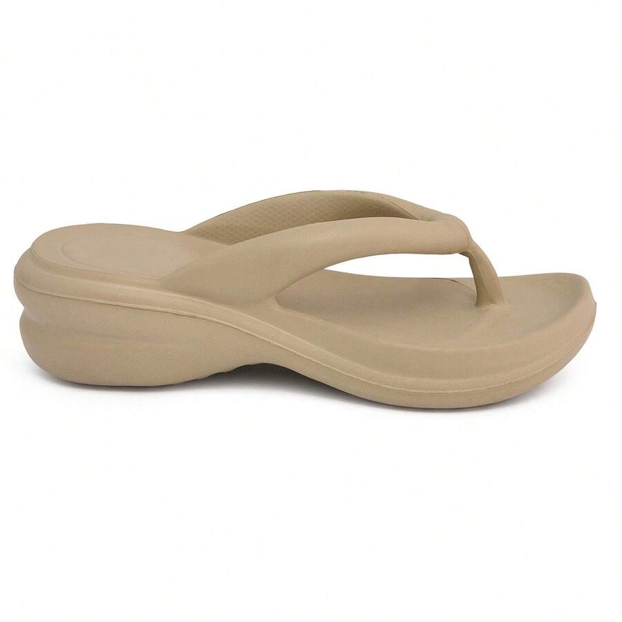 Women Flip-Flops - 米色 - 查看 1