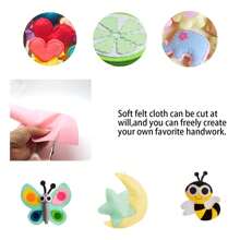 10 Sheets/Pack Soft Felt Fabric Crafting Material, 15cm*20cm Soft Felt Fabric Craft Supplies, Non-Woven Community Craft Material, Soft Nonwoven Fabric Craft Material, Perfect For Holiday, Weekend, Festival Crafting, Cut To Any Desired Size For Creative DIY Crafting