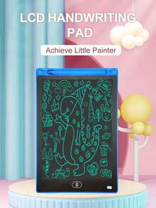 Bảng vẽ LCD đơn sắc 12 inch dành cho gia đình, Máy tính bảng viết tay điện tử để vẽ và viết - Màu xanh lam - Xem 2