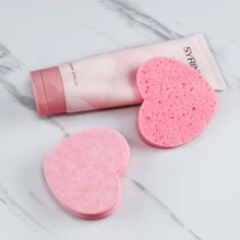 Bộ 50 Đóng Hộp Mặt Bọt Biển Nén Mặt Bọt Biển Tự Nhiên Miếng Bọt Biển Rửa Mặt Làm Sạch Trang Điểm Puff - Hồng - Xem 6