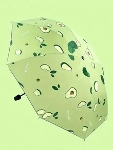 Fruit Umbrella Mini Pocket Lightweight Windproof Durable Folding Portable Sunscreen Umbrella - Pink - View 4