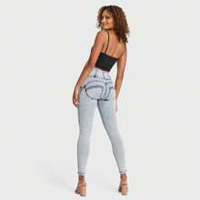 WR.UP® SNUG Jeans - High Waisted - Full Length - Acid Wash - Blue - View 6