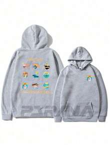 Men Hoodies - 灰色 - 查看 2