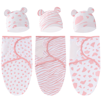 1 SET Newborn Baby Wrap Swaddle Blanket, Anti-Kick Infant Sleeping Bag, Spring & Autumn Style, For Newborn Baby Boy & Girl 0-6 Months Love Valentine